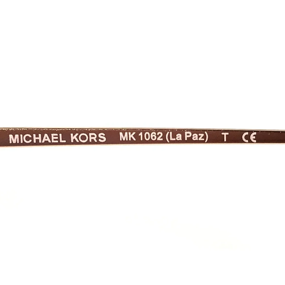 Michael Kors Sunglasses MK1062 La Paz 11086G Rose Gold Cat Eye with Gray Lenses